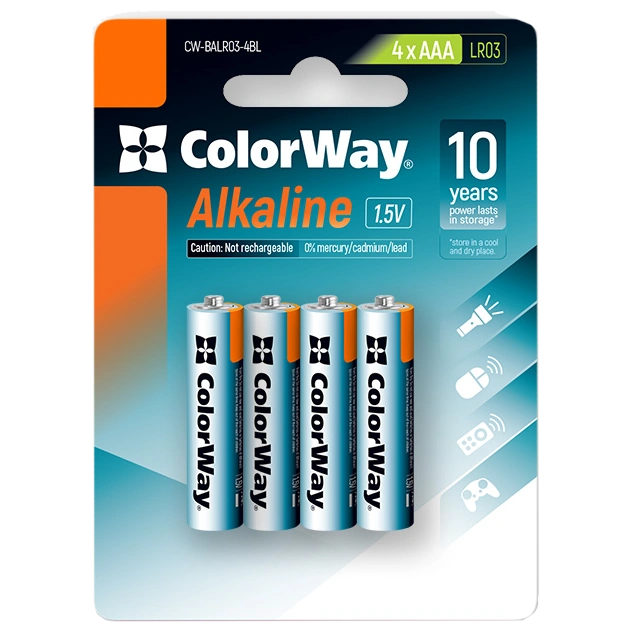 СolorWay Alkaline Power лужні AAA (4 шт) blister