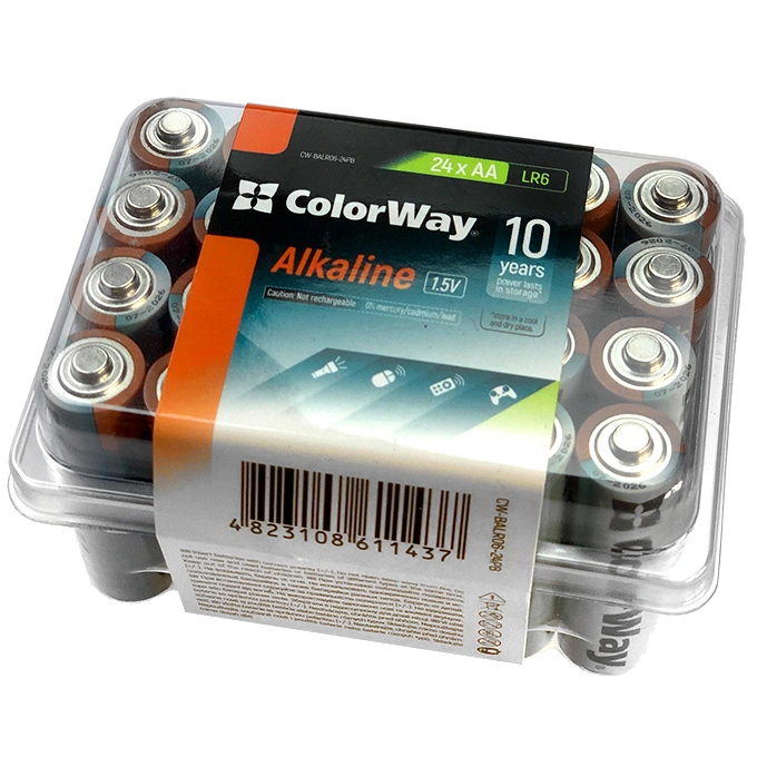 СolorWay Alkaline Power лужні AA (24шт) plastic box