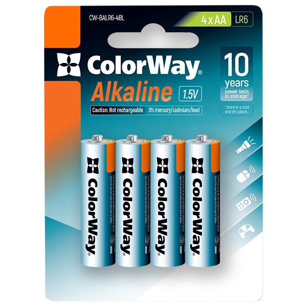 СolorWay Alkaline Power лужні AA (4 шт) blister