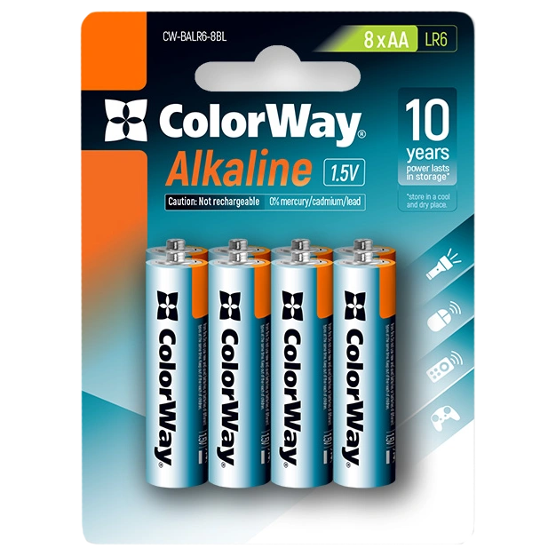 СolorWay Alkaline Power лужні AA (8 шт) blister