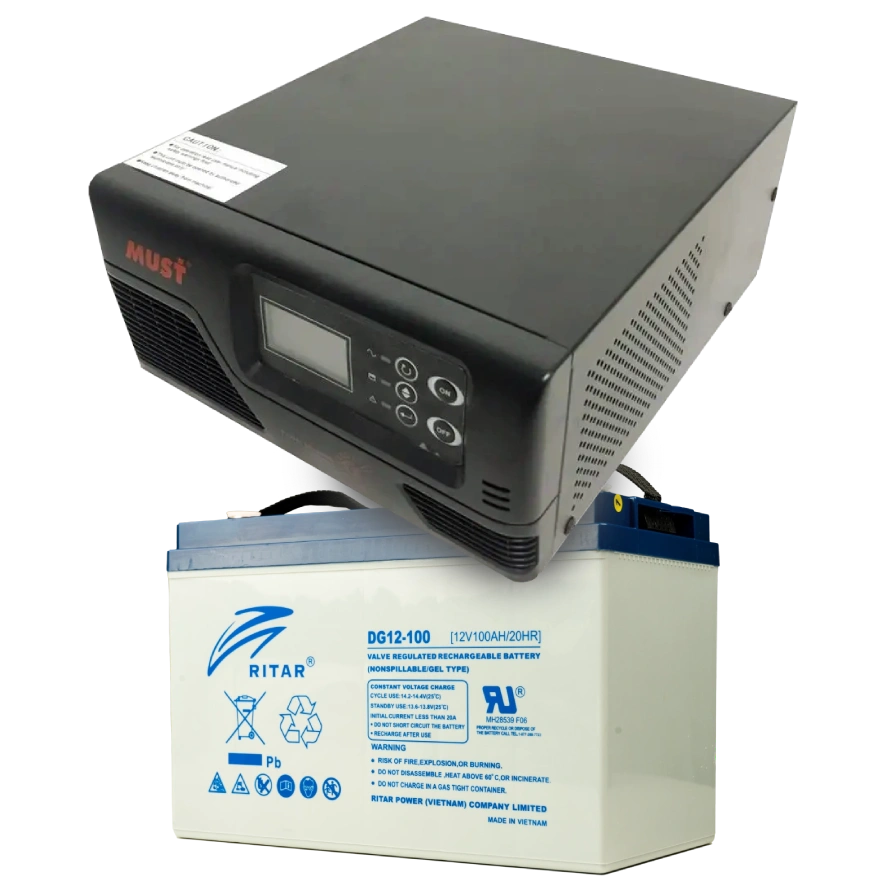 MUST EP20-R1000W + 12V 100Ah DG12-100