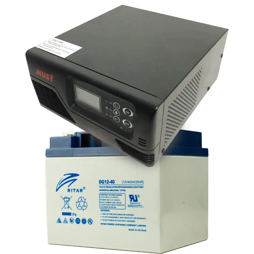 MUST EP20-R1000W + 12V 40Ah DG12-40