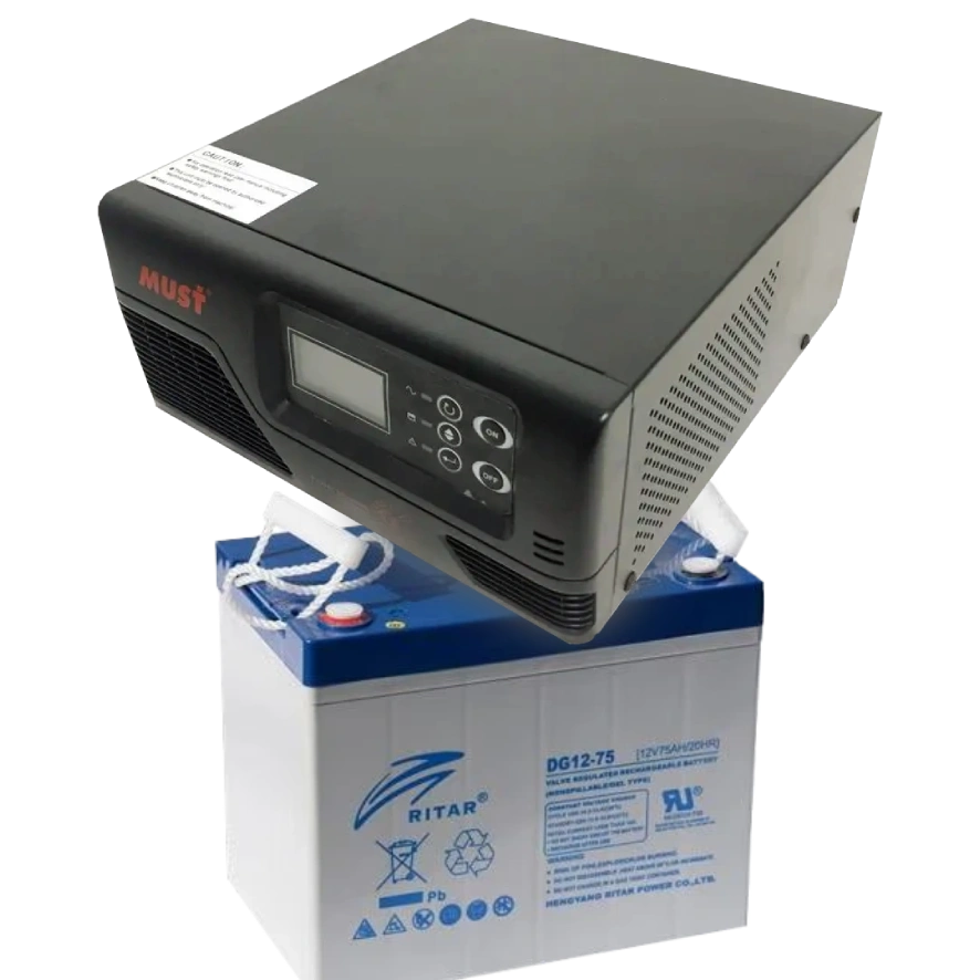 MUST EP20-R1000W + 12V 75Ah DG12-75