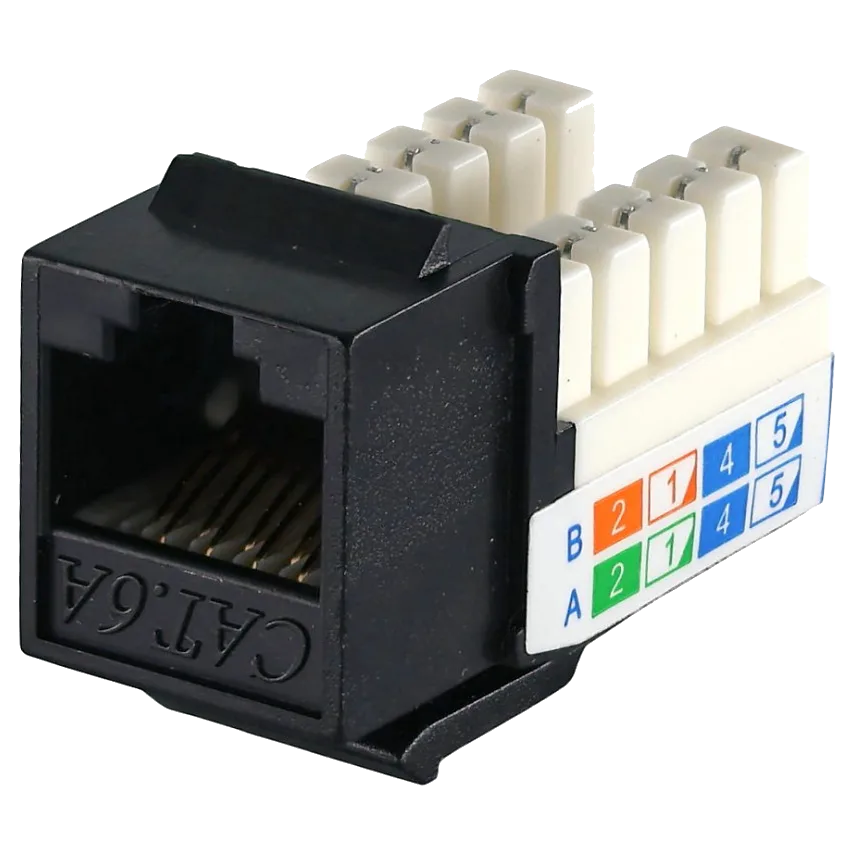 KeyStone RJ45 UTP, кат. 5e, 6, 6a, 110, Slim, W - 16.6 мм