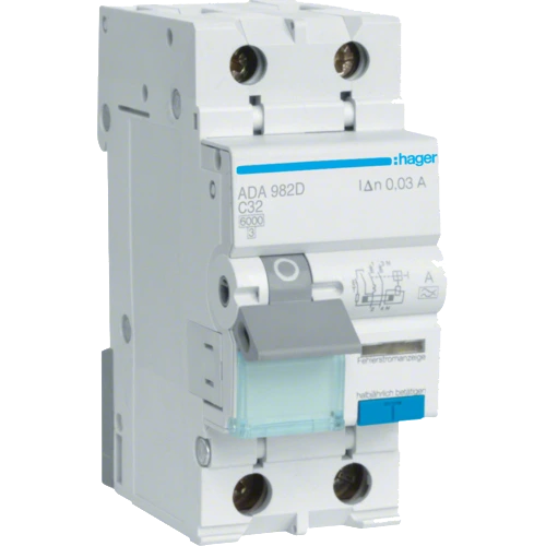 Дифавтомат 1P+N, 6kA, C-32A, 30mA, A