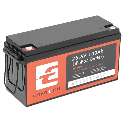 LITHTECH TE24100B 25.6В 100А•г Bluetooth