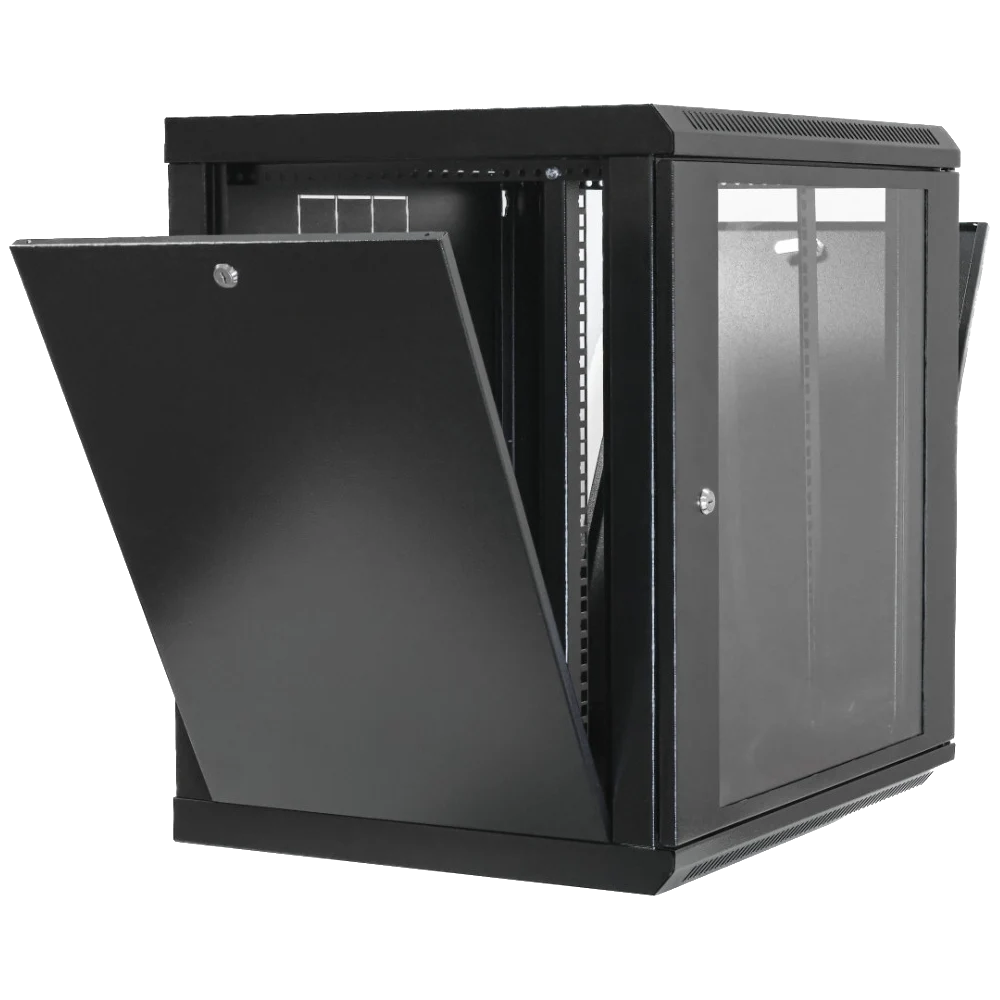 19"15U, 600x500x773мм акрилове скло, чорна