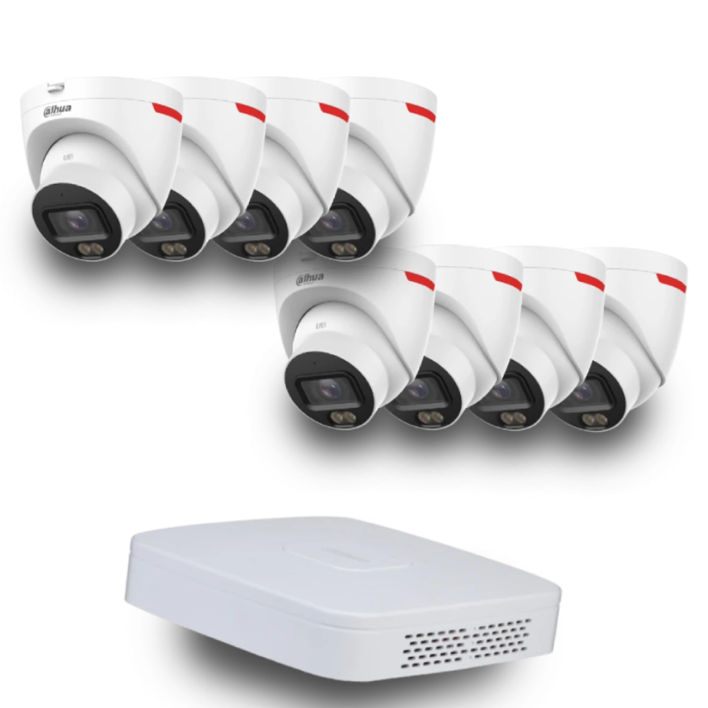 (8х DH-IPC-HDW2449T-S-PRO +1 х NVR2108-I2)
