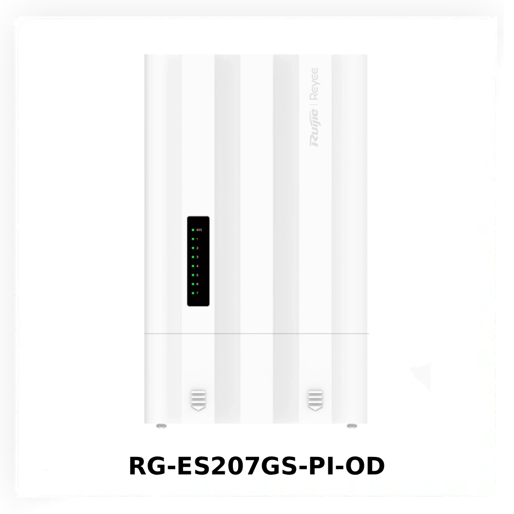 Вуличні комутатори Ruijie Reyee RG-ES207GS-AC-OD та RG-ES207GS-PI-OD: захист та монтаж без гермобоксів