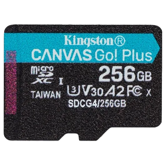 KINGSTON 256GB microSDXC Canvas Go Plus Gen4 200R