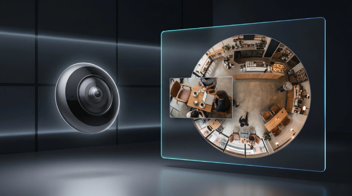 Fisheye камера EZVIZ E4p: панорамне рішення для SMB-об'єктів і не тільки
