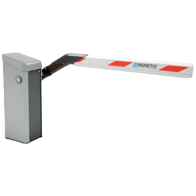 Шлагбаум Magnetic без стріли (правий проїзд) білий алюміній