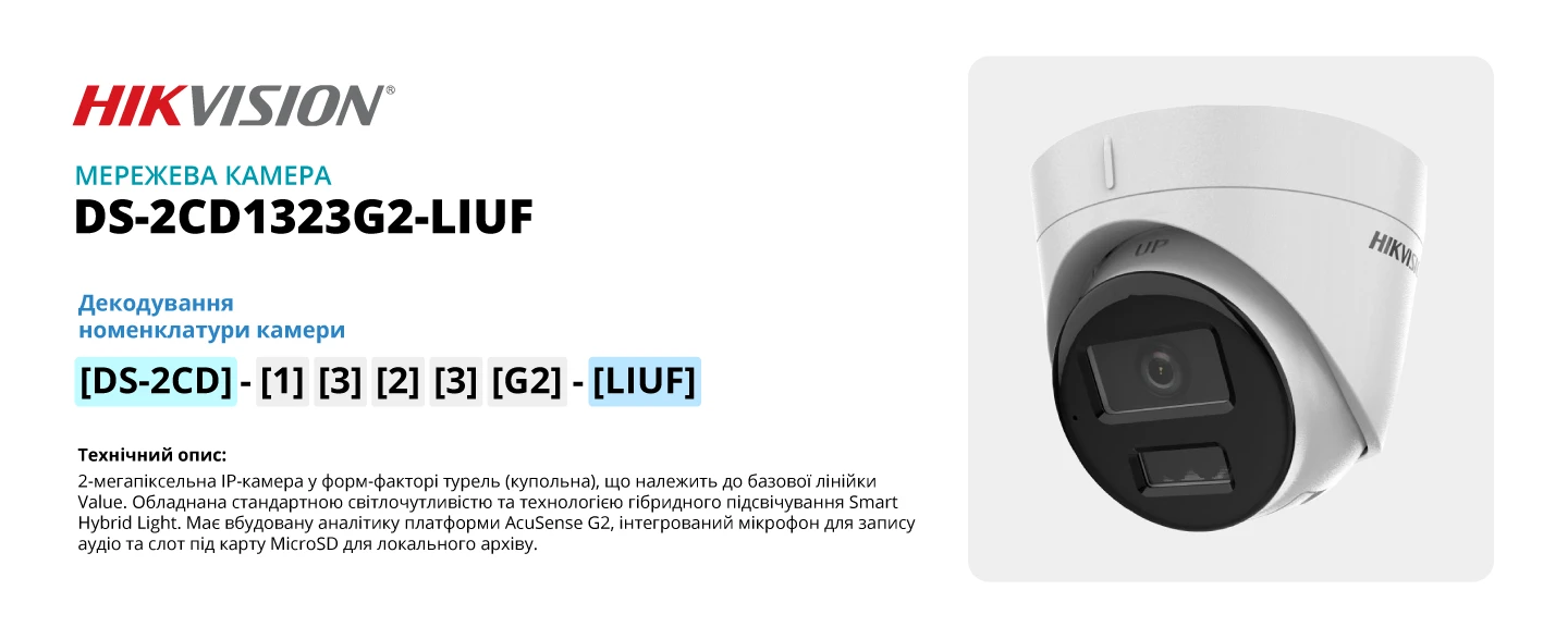 Маркування Hikvision: як читати артикули камер без даташитів