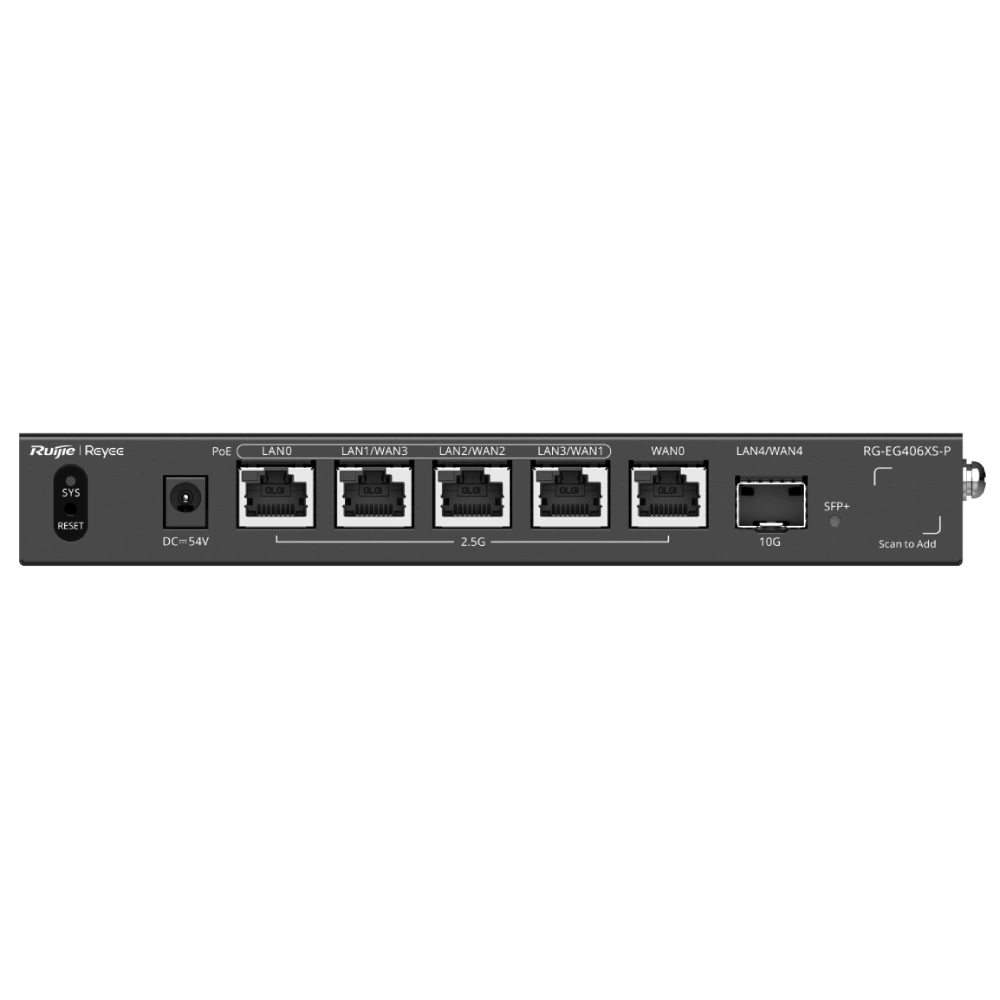 Ruijie Reyee RG-EG406XS-P 6-портовый PoE с облачным управлением Маршрутизатор