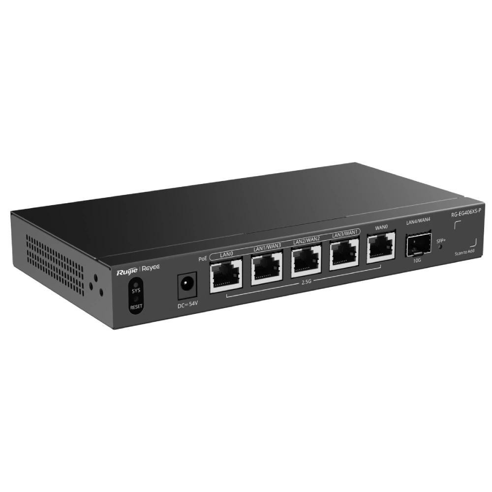 Ruijie Reyee RG-EG406XS-P 6-портовый PoE с облачным управлением Маршрутизатор