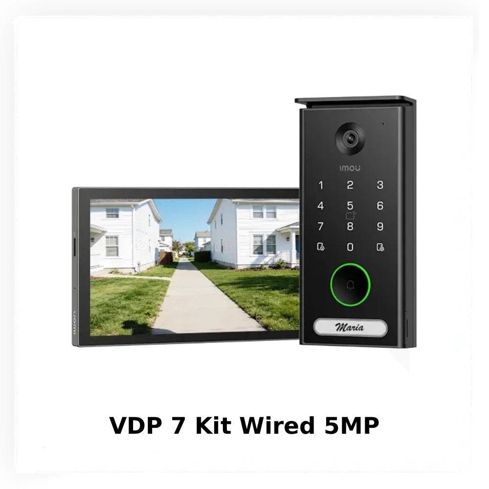 IMOU VDP 7: Нові 5 Мп комплекти відеодомофонів у версіях 2-Wire та PoE