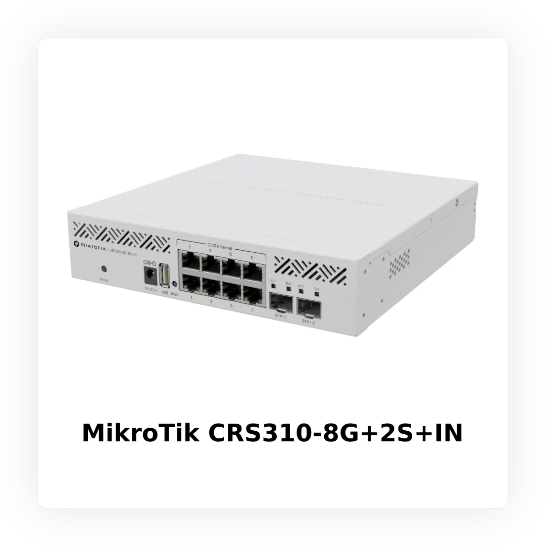 Комутатор MikroTik CRS310-8G+2S+IN. Що потрібно знати перед інсталяцією?