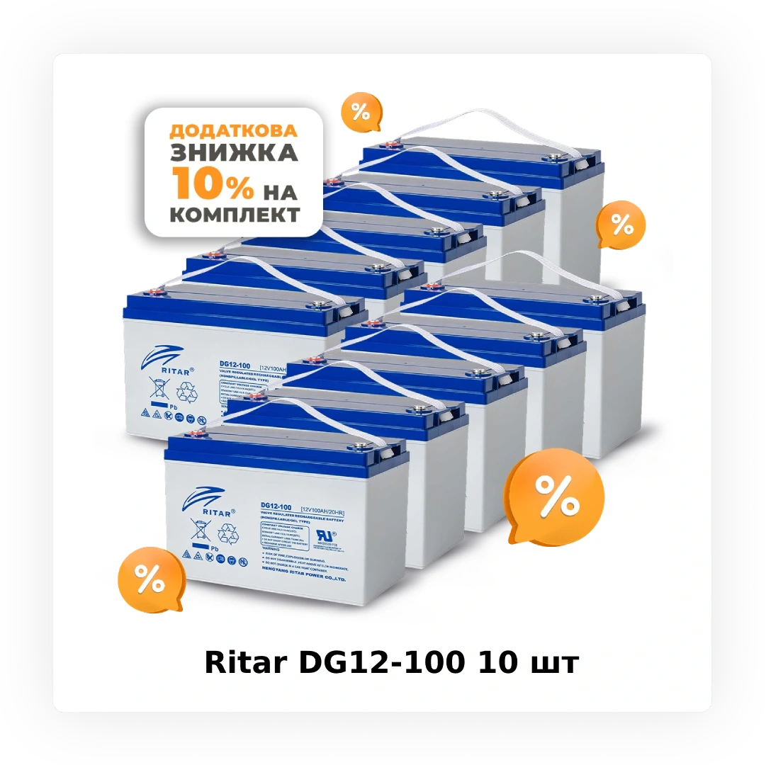 Гелевий акумулятор Ritar DG12-100. Потужність та надійність для ваших потреб