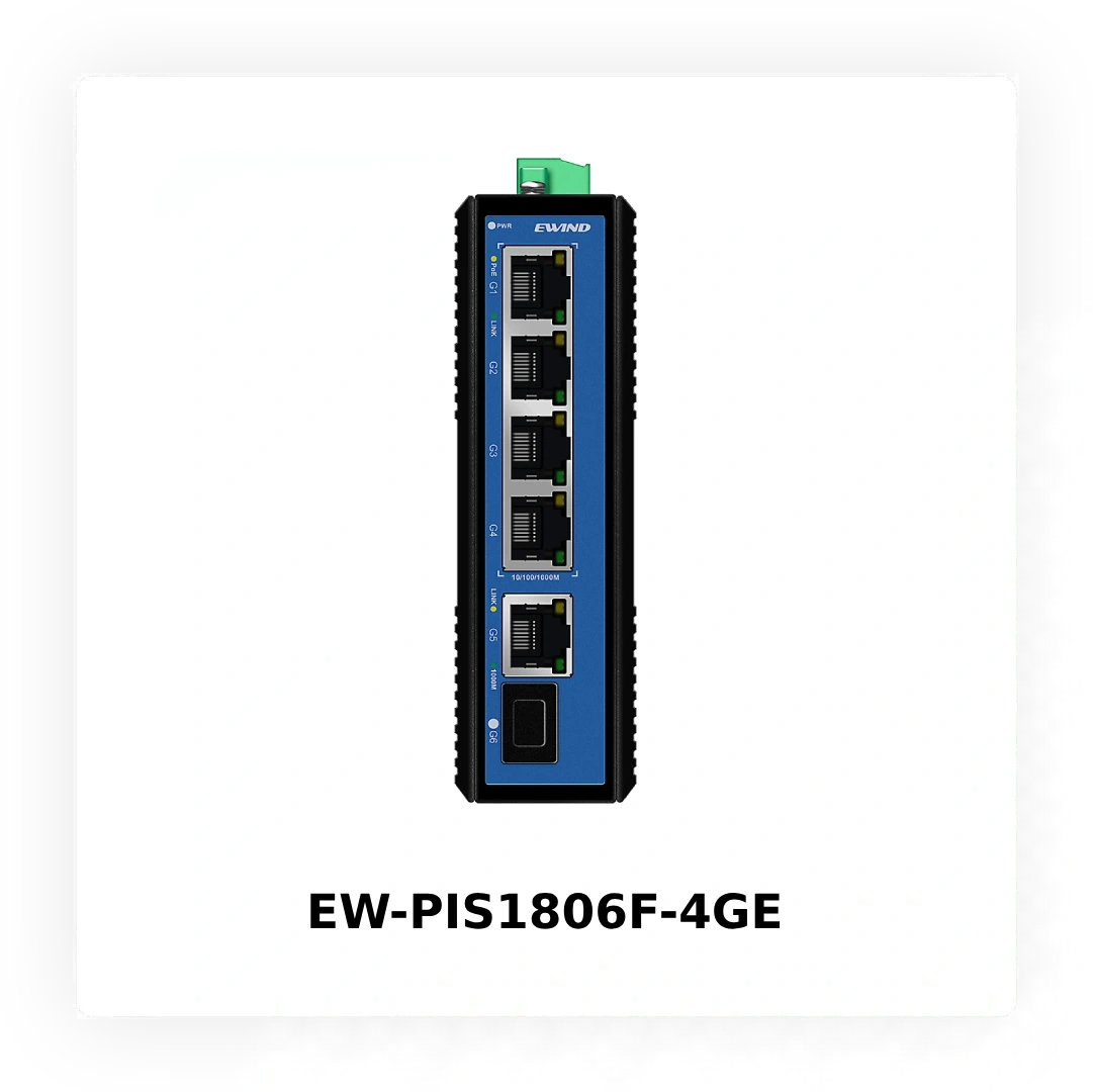 Новинка від EWIND 6-портовий промисловий комутатор