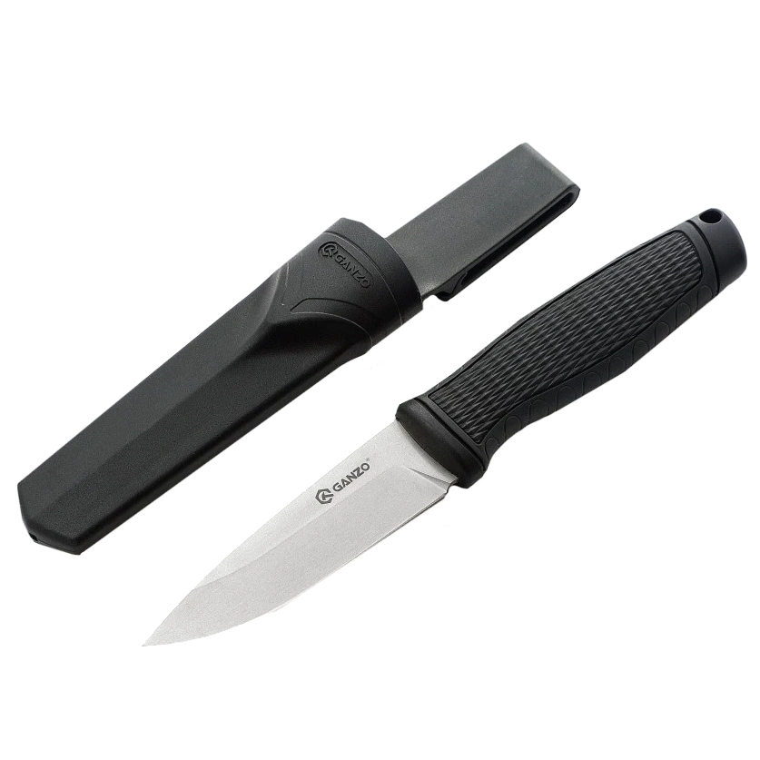 Нож черный с ножнами