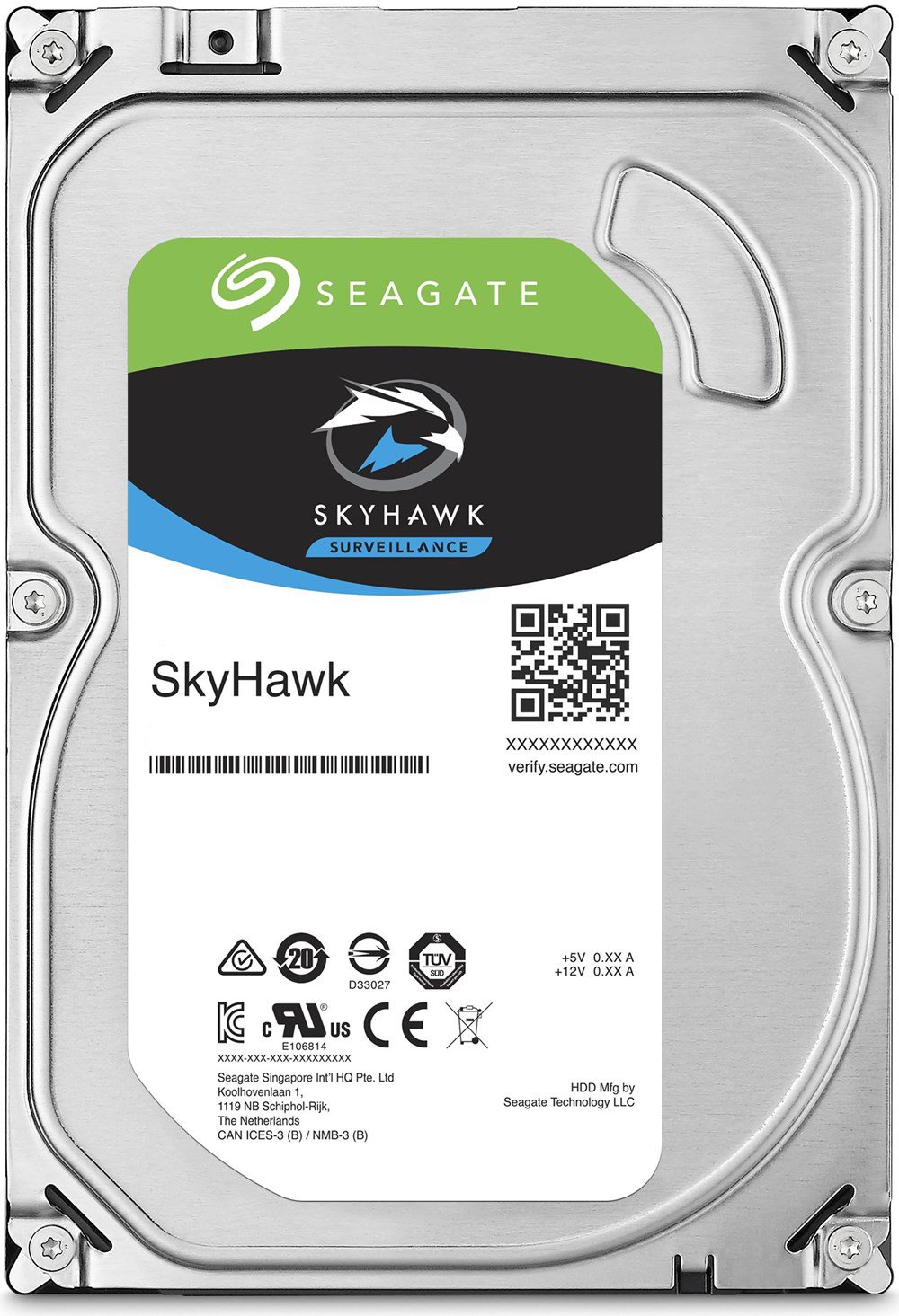 Seagate 3.5" SATA 3.0 2TB 5900 256MB SkyHawk ST2000VX015