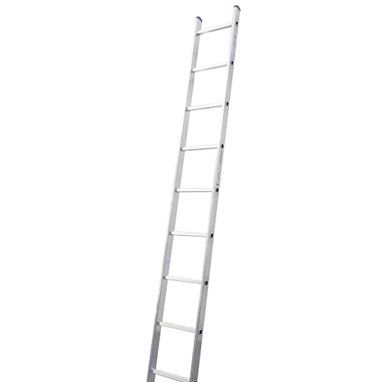 Алюминиевая односекционная лестница 9 ступеней