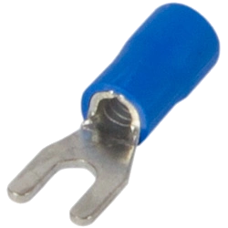 Изолированный вилочный наконечник 0.5-1.5 кв.мм, синий