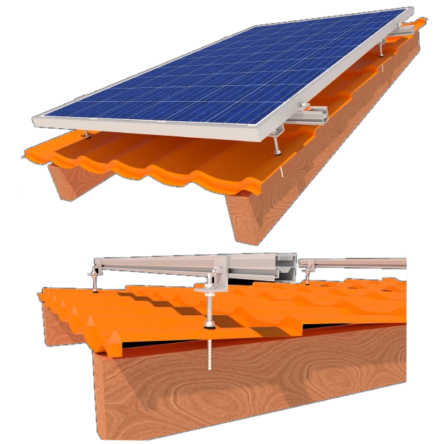 Крепления для солнечных панелей на крышу, под углом, комплектующие купить от 96р. Доставка по РФ.