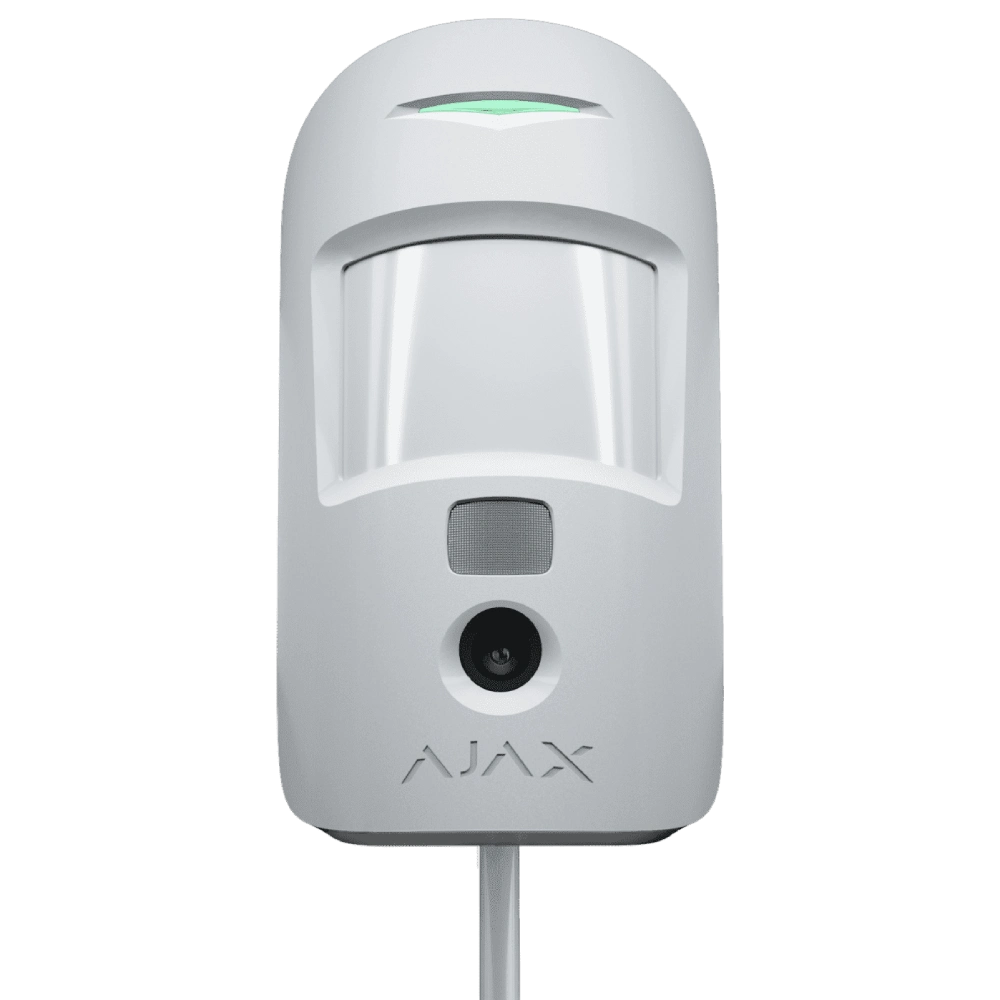 Ajax MotionCam Fibra white дротовий сповіщувач руху з камерою