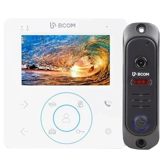 BCOM BD-480M White Kit Комплект відеодомофона