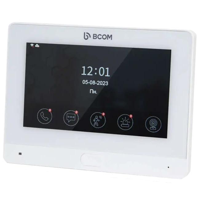 BCOM BD-760FHD/T White Відеодомофон