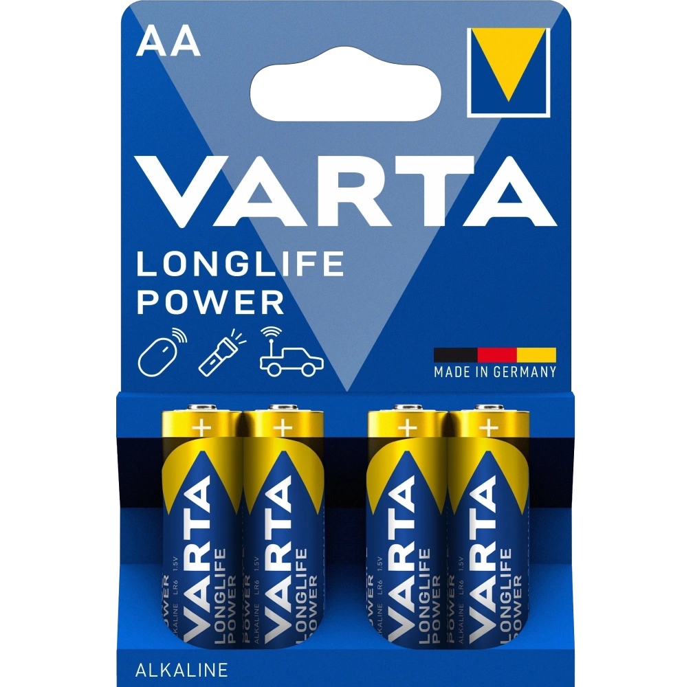 VARTA HIGH ENERGY/LONGLIFE POWER AA BLI 4 ALKALINE