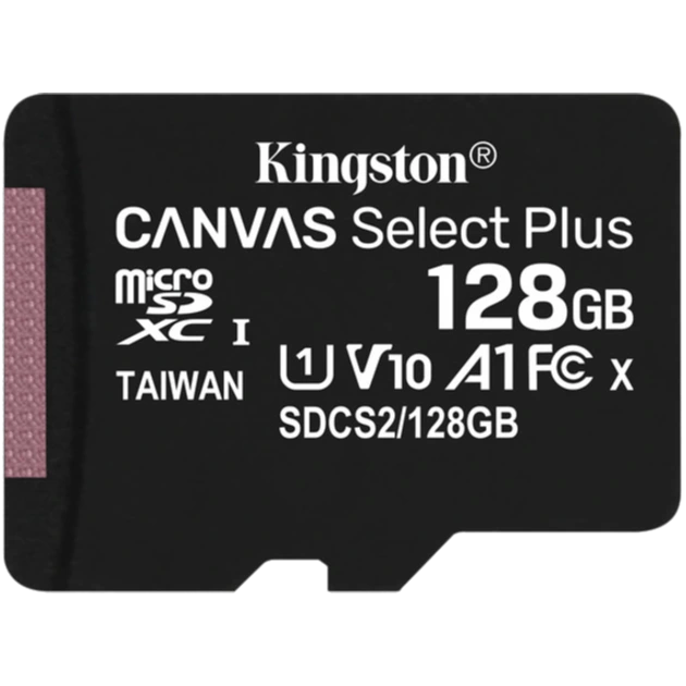 Kingston microSD 128GB C10 UHS-I R100MB/s + SD