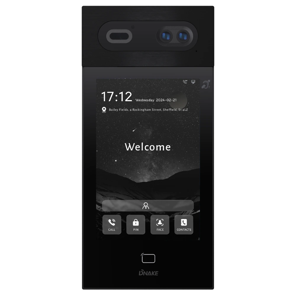 8-дюймовая вызывная панель Android с функцией распознавания лица
