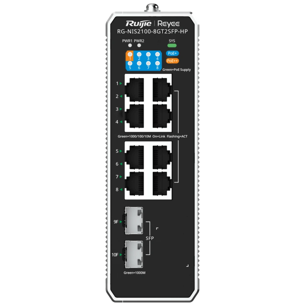 Ruijie Reyee RG-NIS2100-8GT2SFP-HP PoE++