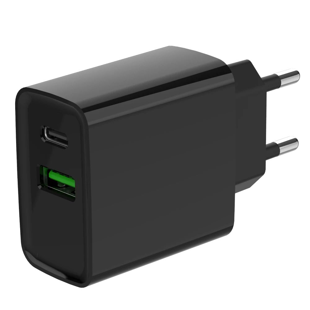 Gembird TA-UC-PDQC20-01-BK (USB Type A + USB Type C)