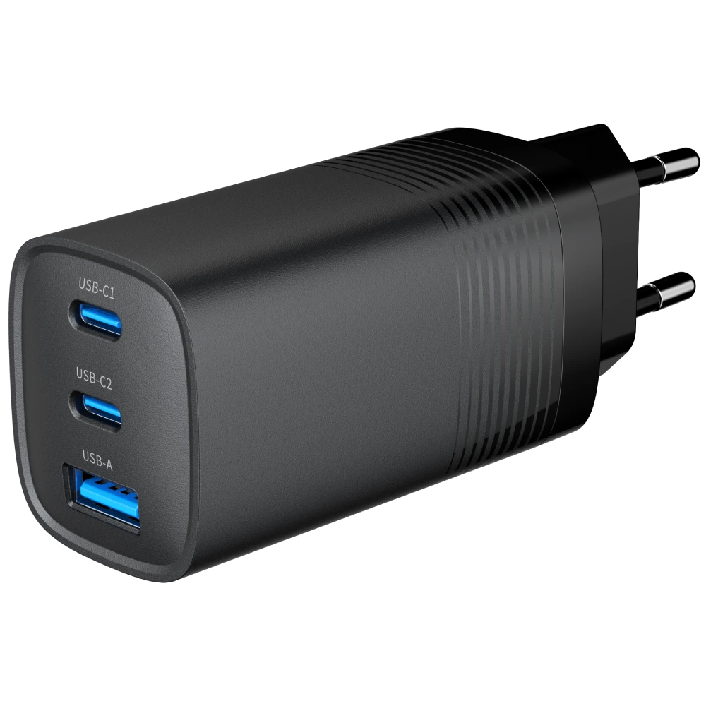 Gembird TA-UC-PDQC65-01-BK (USB Type A + USB Type C)