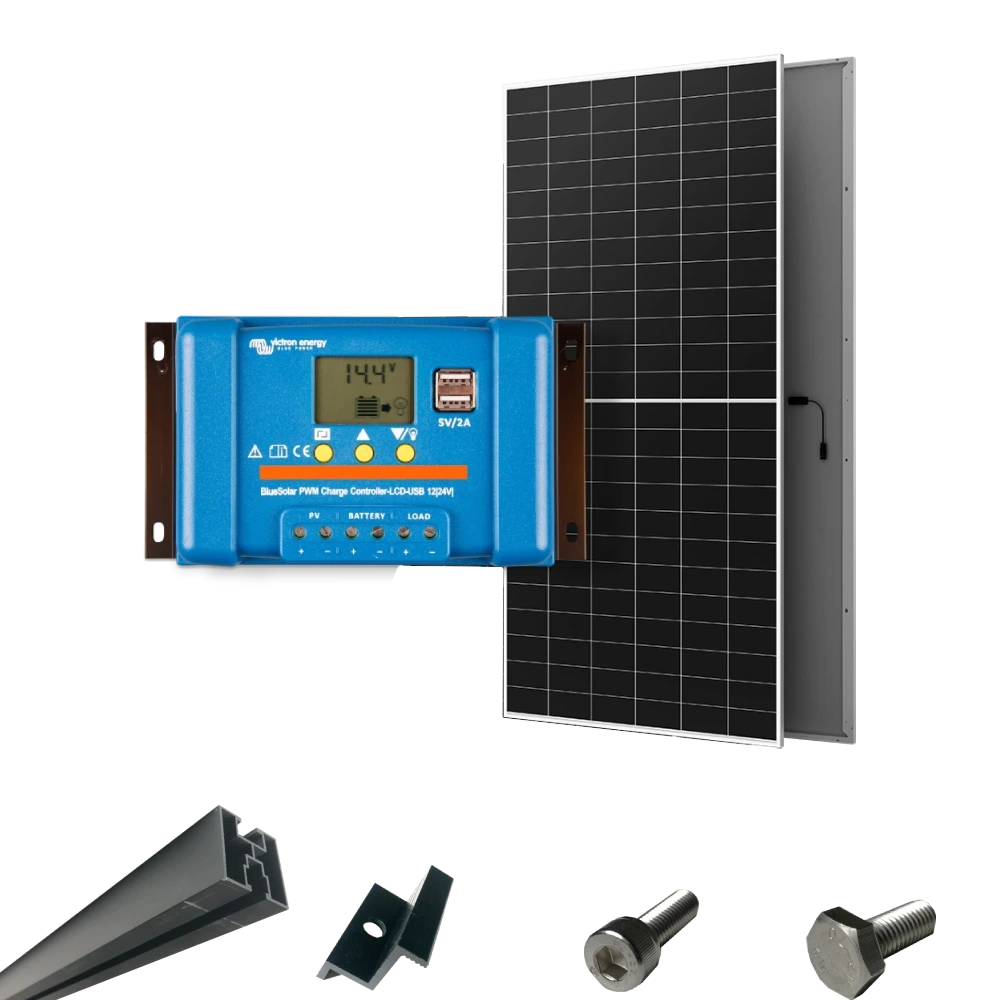 Victron Energy BlueSolar PWM + AIKO G645-MCH72Dw