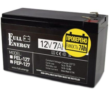 Full Energy FEP-127 Акумулятор 12В 7 Ач для ДБЖ