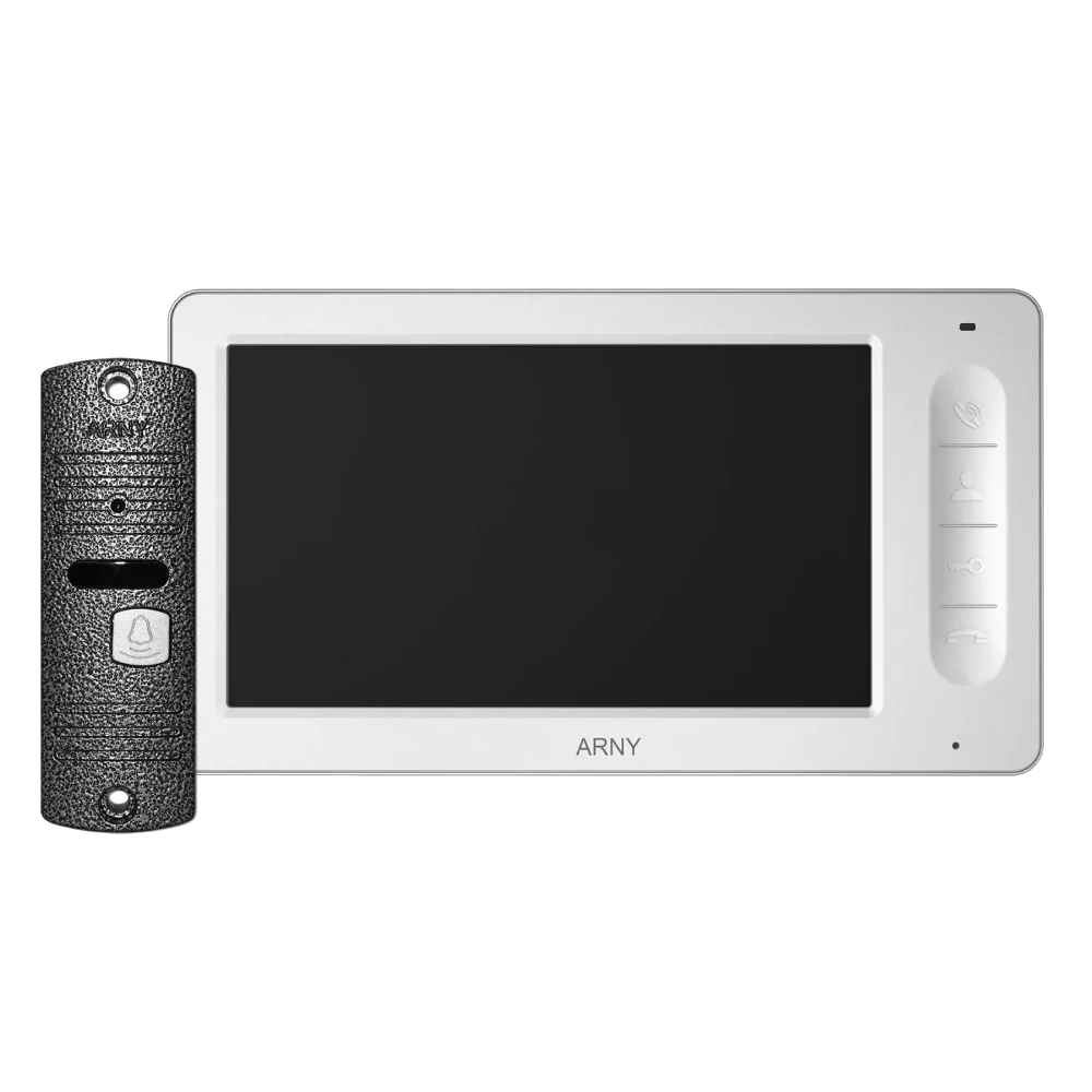 AVD-7005 Комплект відеодомофону білий/сірий