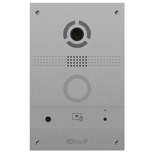 Bas-IP AV-08FB silver IP панель виклику з розпізнаванням облич і зчитувачем UKEY