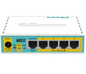 hEX PoE lite (RB750UPr2) 5-портовий маршрутизатор