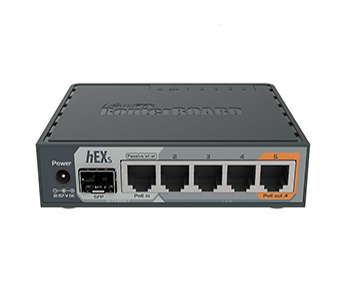 MikroTik hEX S (RB760iGS) 5-портовий маршрутизатор