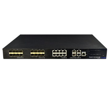 24-портовий Ethernet/Fiber гібридний комутатор
